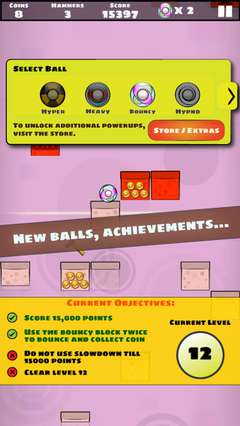 New balls and achievements to unlock.